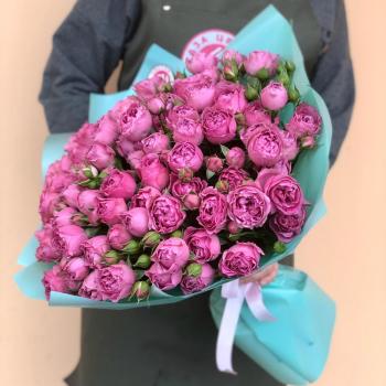 Букет из кустовых розовых роз (№  40698u)