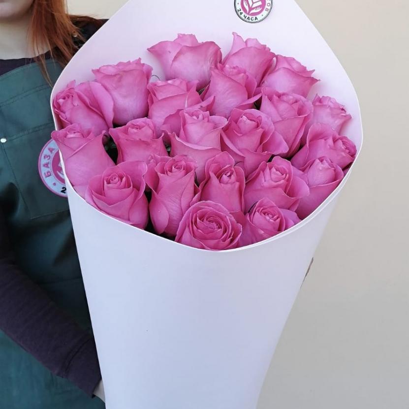 Букеты из розовых роз 70 см (Эквадор) Артикул  43472
