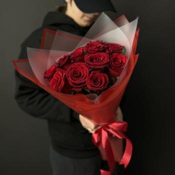 Розы красные 40 см