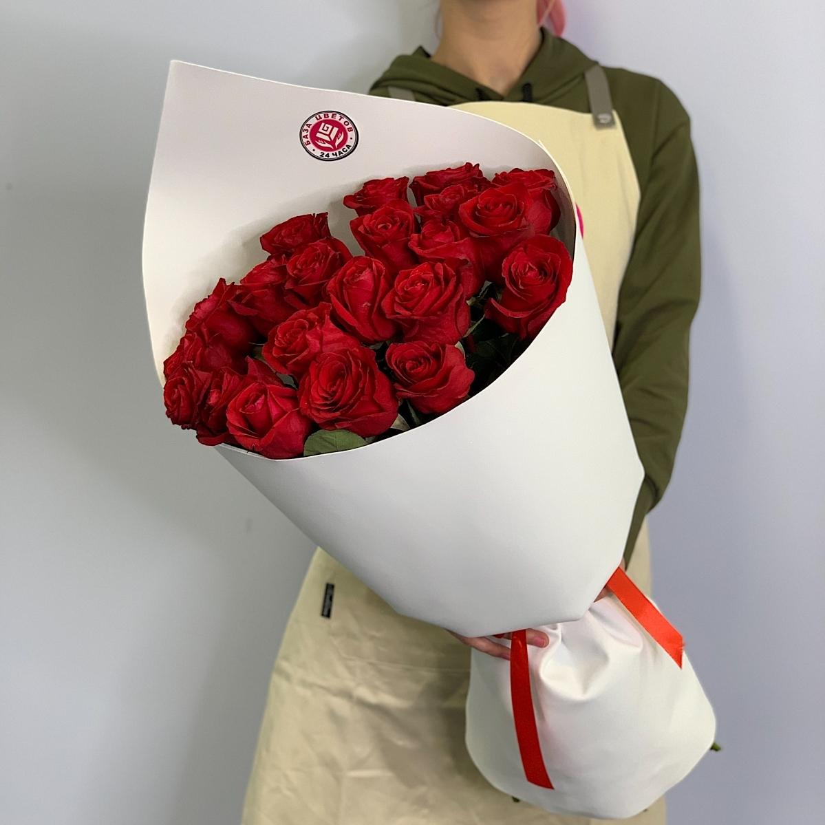 Розы красные 40 см