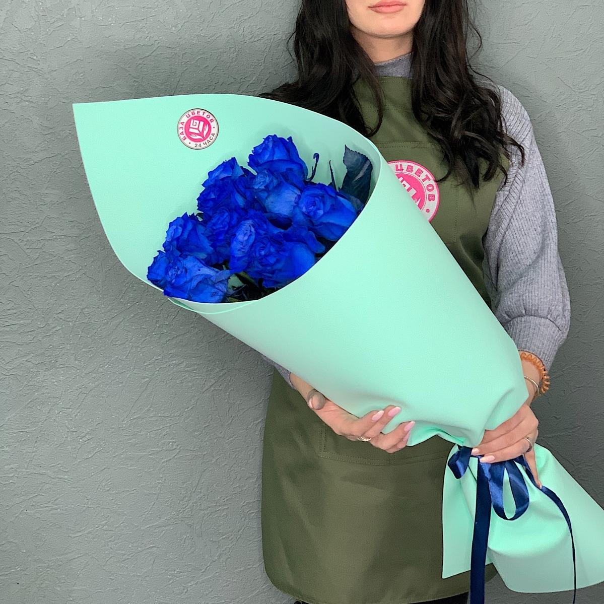 Синие розы (Эквадор) 70 см
