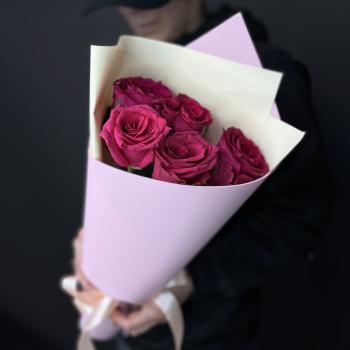 Композиция из розовых роз 40 см (Эквадор)